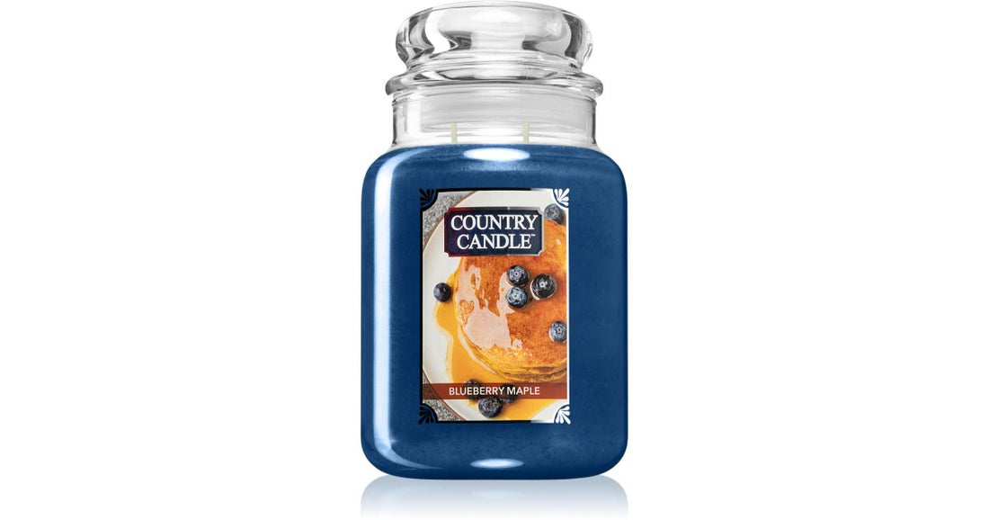 Country Candle شمعة معطرة برائحة القيقب الأزرق 680 جرام