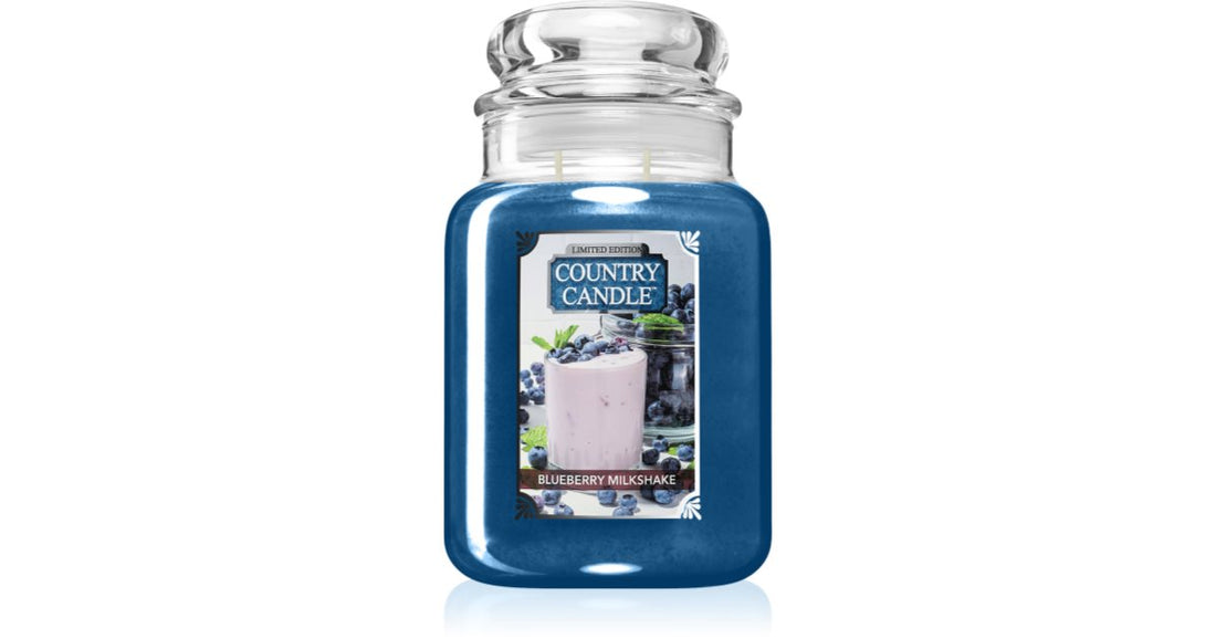 Country Candle Blueberry Milkshake Scented Candle 737g