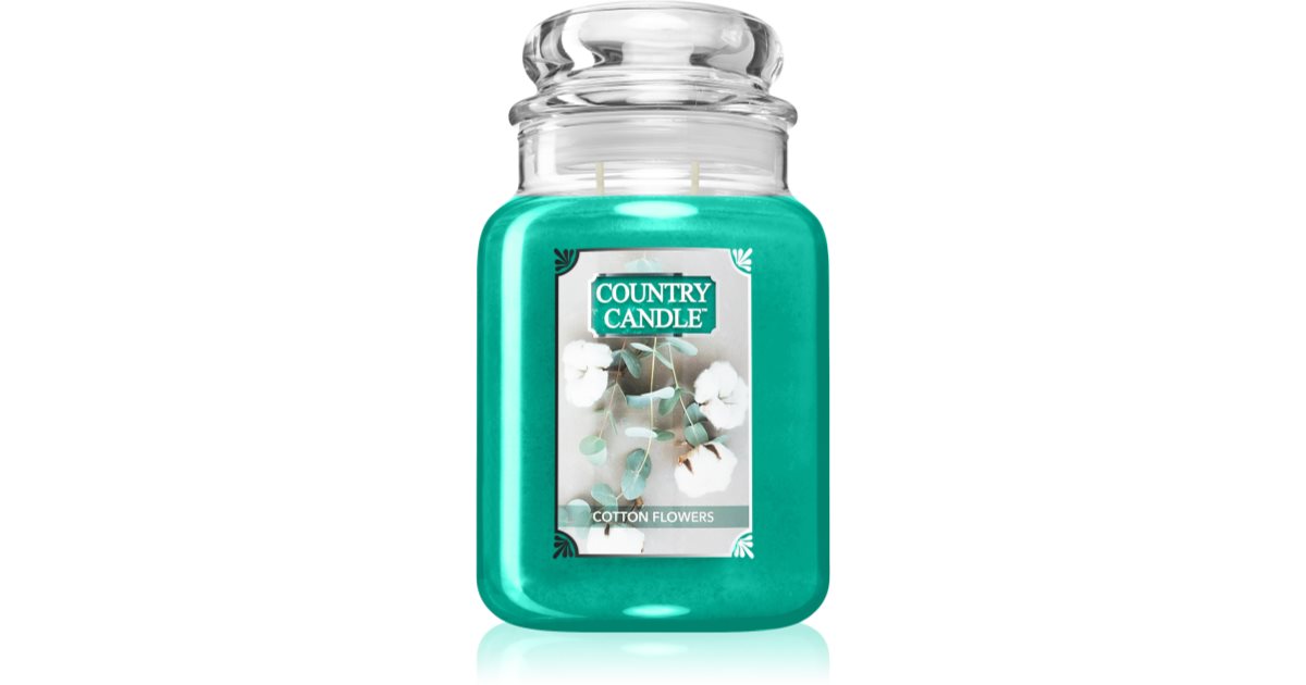 Country Candle vela perfumada flores de algodón 510 g