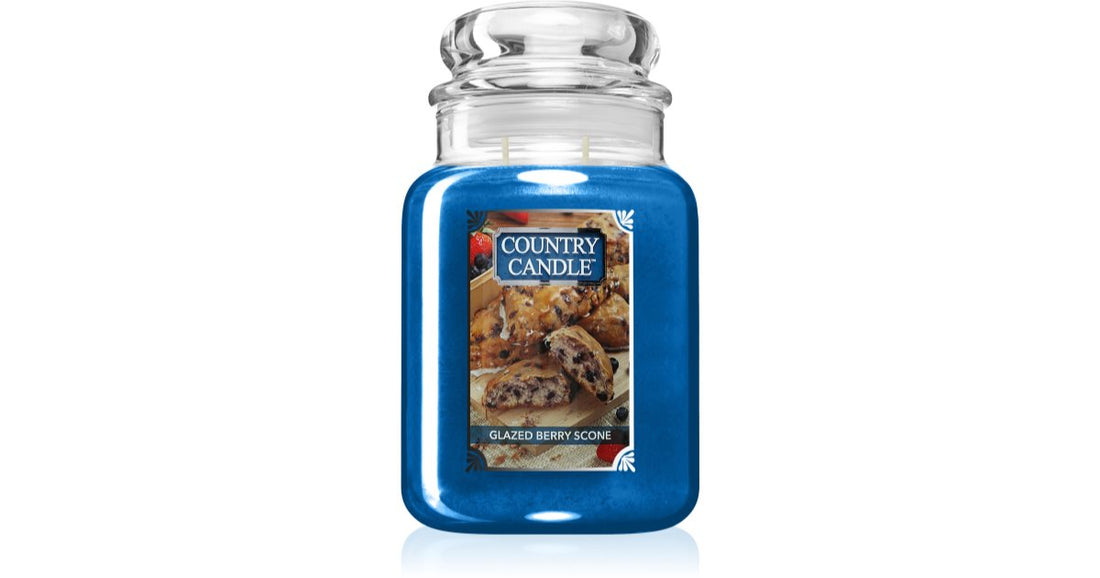 Country Candle Glazed Berry Scones Scented Candle 680g