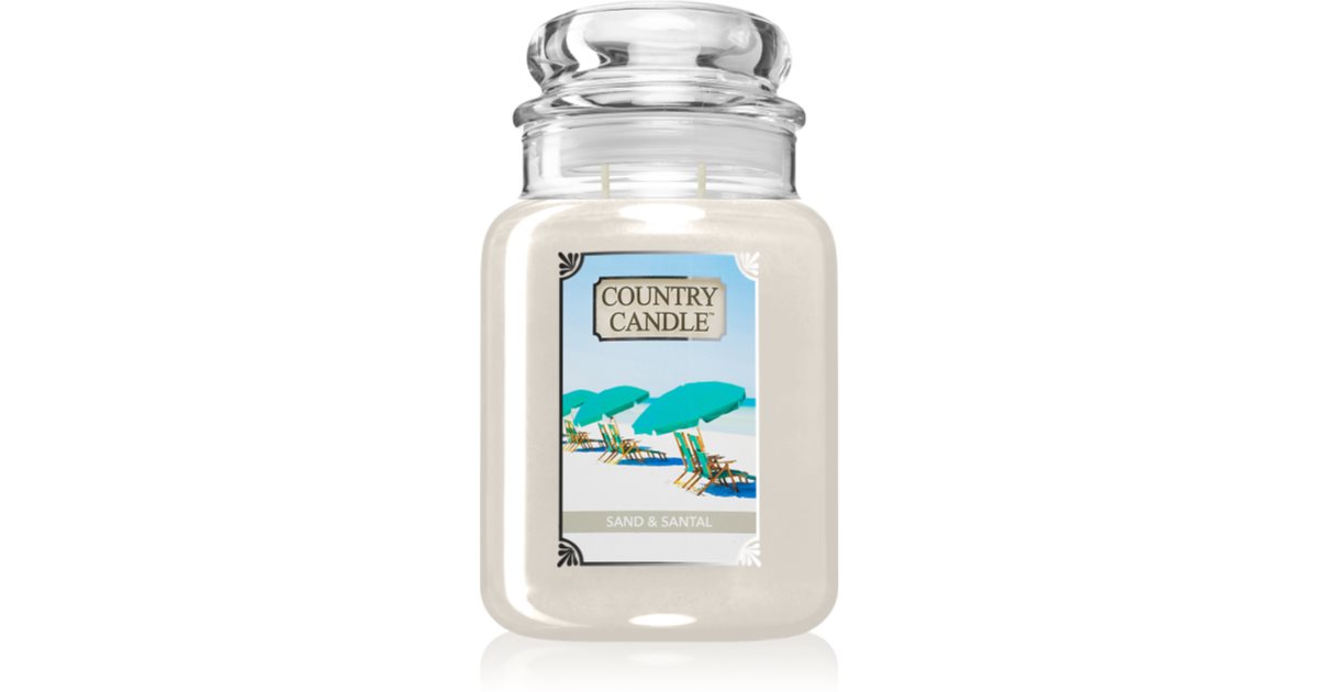 Country Candle Bougie parfumée Sable &amp; Santal 737 g