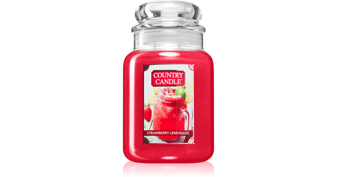 Country Candle ストロベリーレモネードの香りのキャンドル 737g