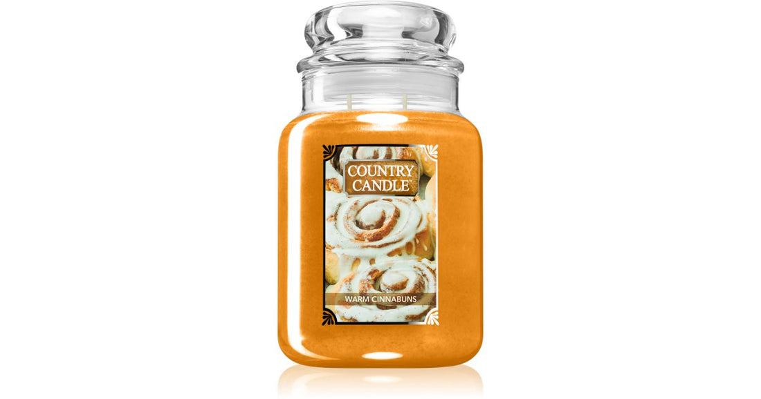 Country Candle Lämmin Cinnabuns tuoksukynttilä 737 g