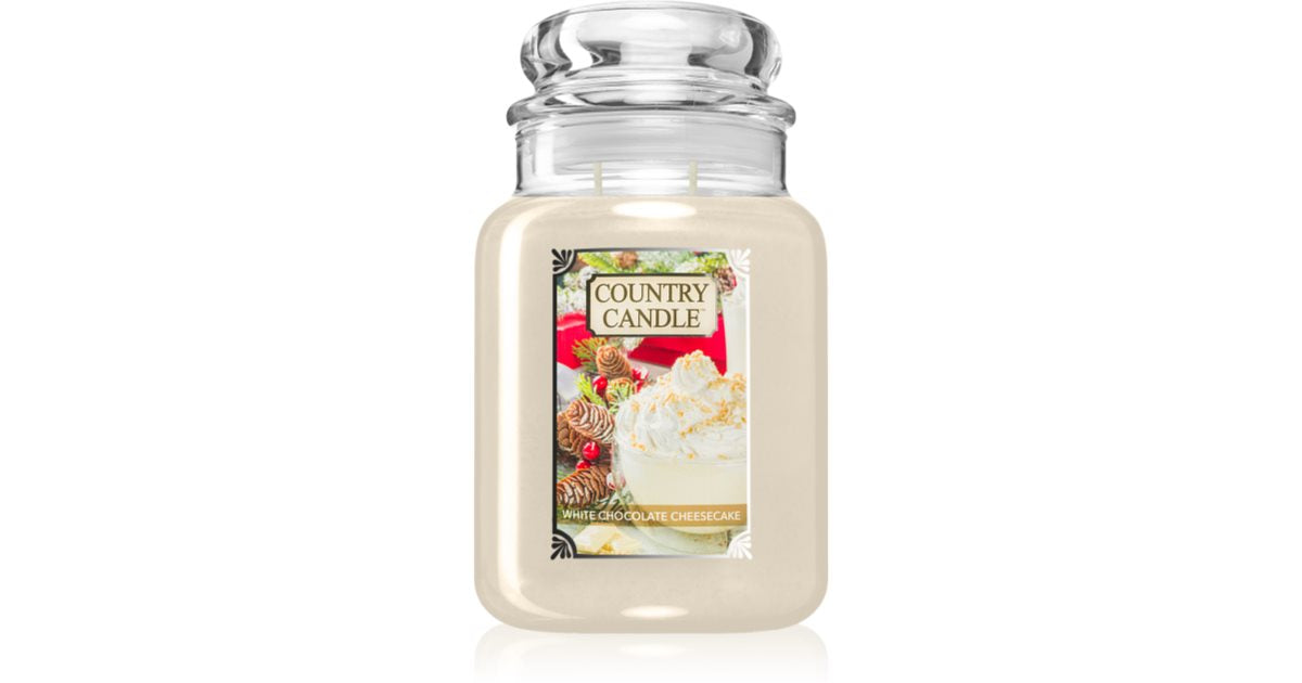 Country Candle Cheesecake au chocolat blanc bougie parfumée 737 g