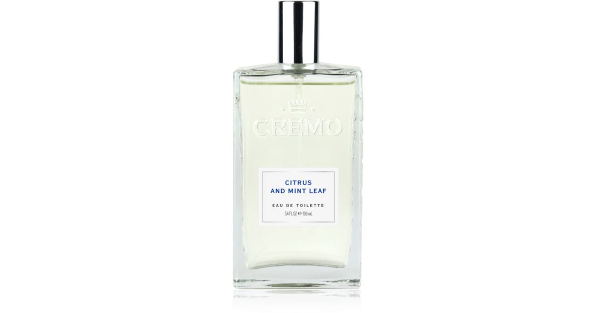 Cremo Spray Colonia Citrus &amp; Mint Leaf Eau de Toilette per uomo 100 ml