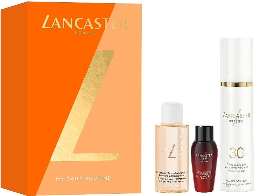 Set per la cura del viso Lancaster My Daily Routine (cleanser/30ml + ser/10ml + cr/50ml)