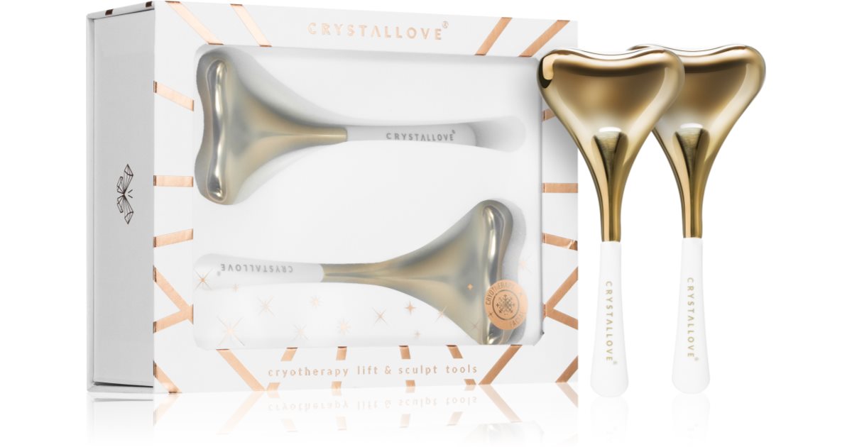 Crystallove Cryo Cryotherapy Lift &amp; Sculpt Tools herramientas de masaje facial 2 piezas