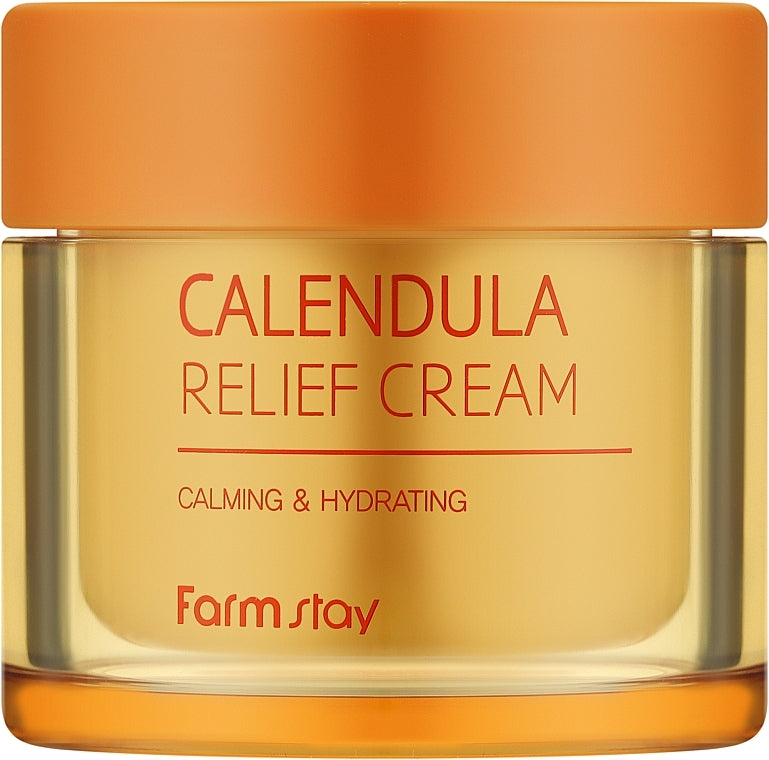 Crema viso alla calendula FarmStay Calendula Relief Cream 80 ml