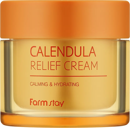 Crema viso alla calendula FarmStay Calendula Relief Cream 80 ml
