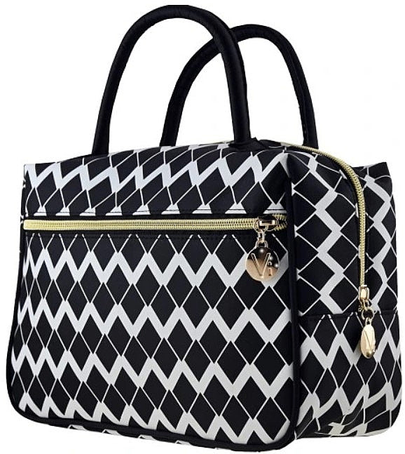 Beauty case, bianco e nero, 498652 Inter-Vion Black &amp; White
