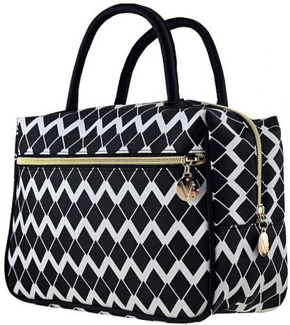 Beauty case, bianco e nero, 498652 Inter-Vion Black &amp; White