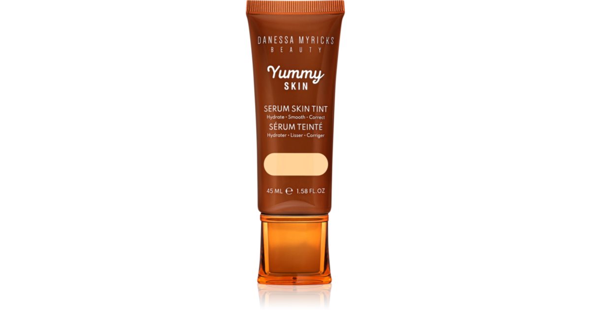 Danessa Myricks Beauty Yummy Skin Kosteuttava, tasoittava meikkivoide seerumiväri 9 - Medium - Tan Skin neutraalilla oliivipohjaisilla sävyillä 45 ml