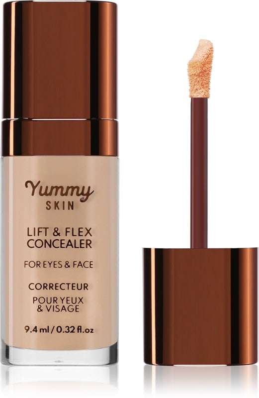 Danessa Myricks Beauty עור Yummy Skin &amp; Flex Liquid Concealer צבע אפקט מט 4 - בהיר עם גוונים ניטרליים 9.4 מ&quot;ל