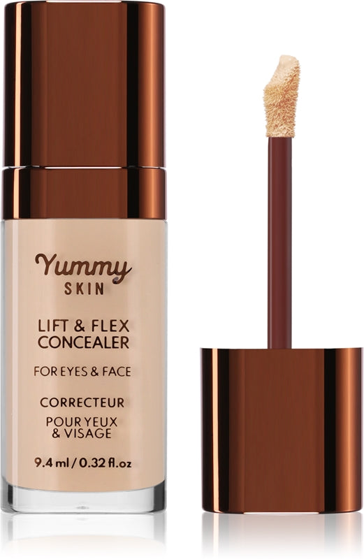Danessa Myricks Beauty עור Yummy Skin &amp; Flex Liquid Concealer צבע מאט אפקט 3 - בהיר עם נתי זהב 9.4 מ&quot;ל