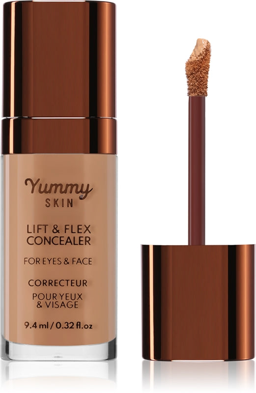 Danessa Myricks Beauty Yummy Skin Skin &amp; Flex Liquid Concealer צבע אפקט מט 10 - שזוף עם גוונים ניטרליים 9.4 מ&quot;ל