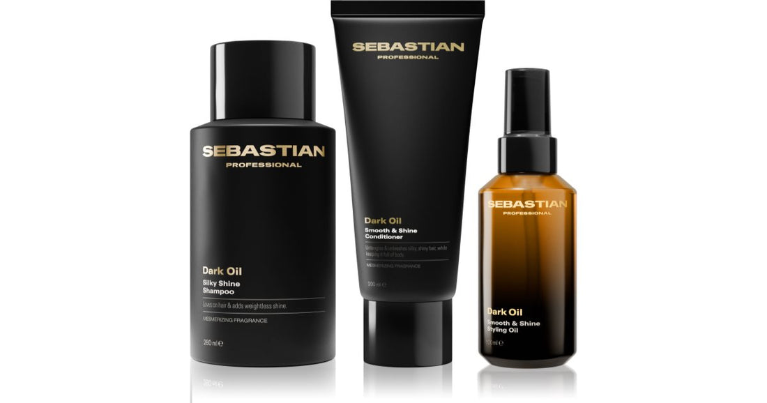 Sebastian Professional Dark Oil Set set per capelli brillanti e morbidi 3 pz