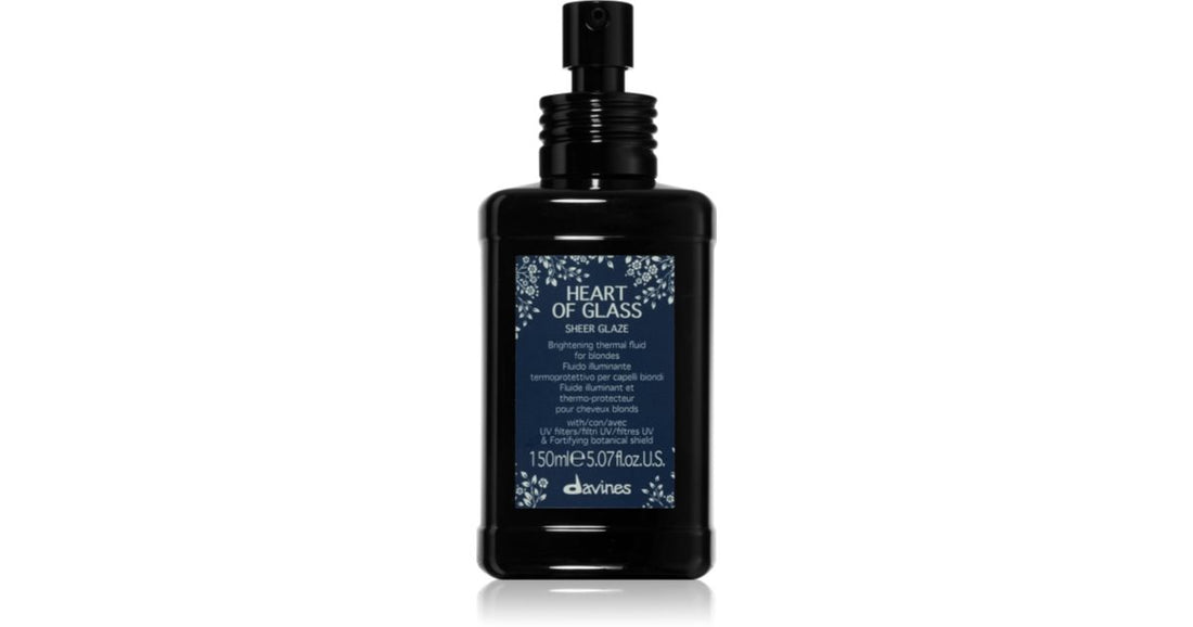 Davines Tratament iluminator Heart of Glass Sheer Glaze pentru păr blond 150 ml