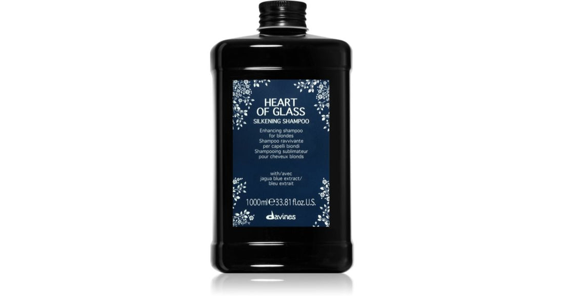 Davines Heart of Glass Silkening Sanftes Reinigungsshampoo für blondes Haar 1000 ml