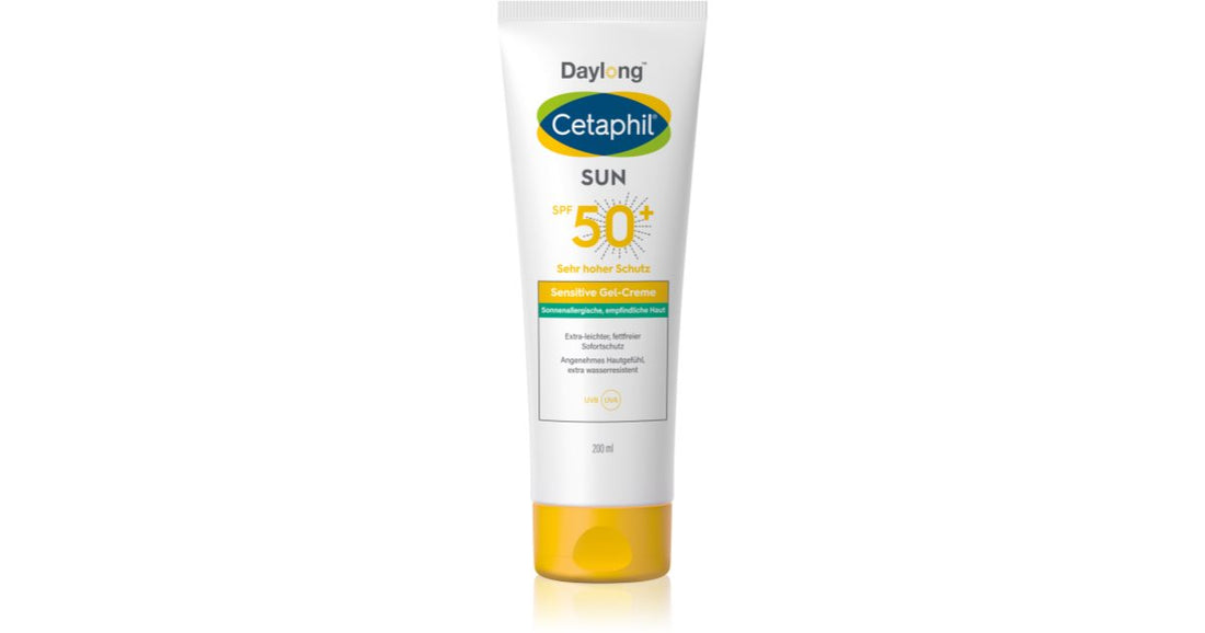 Cetaphil SUN Sensitive lehký ochranný krém-gel pro citlivou pleť SPF 50+ 200 ml