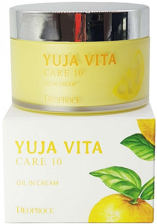 Crema viso rigenerante agli agrumi Deoproce Yuja Vita Care 10 Oil in Cream 100 ml