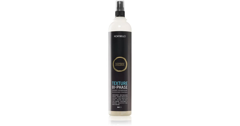 Montibello Decode Texture BI-PHASE leave-in balsam for grebart hår 400 ml