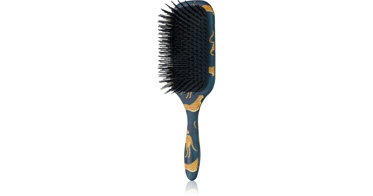 Denman فرشاة مسطحة D90L Tangle Tamer Ultra Deluxe Leopard قطعة واحدة