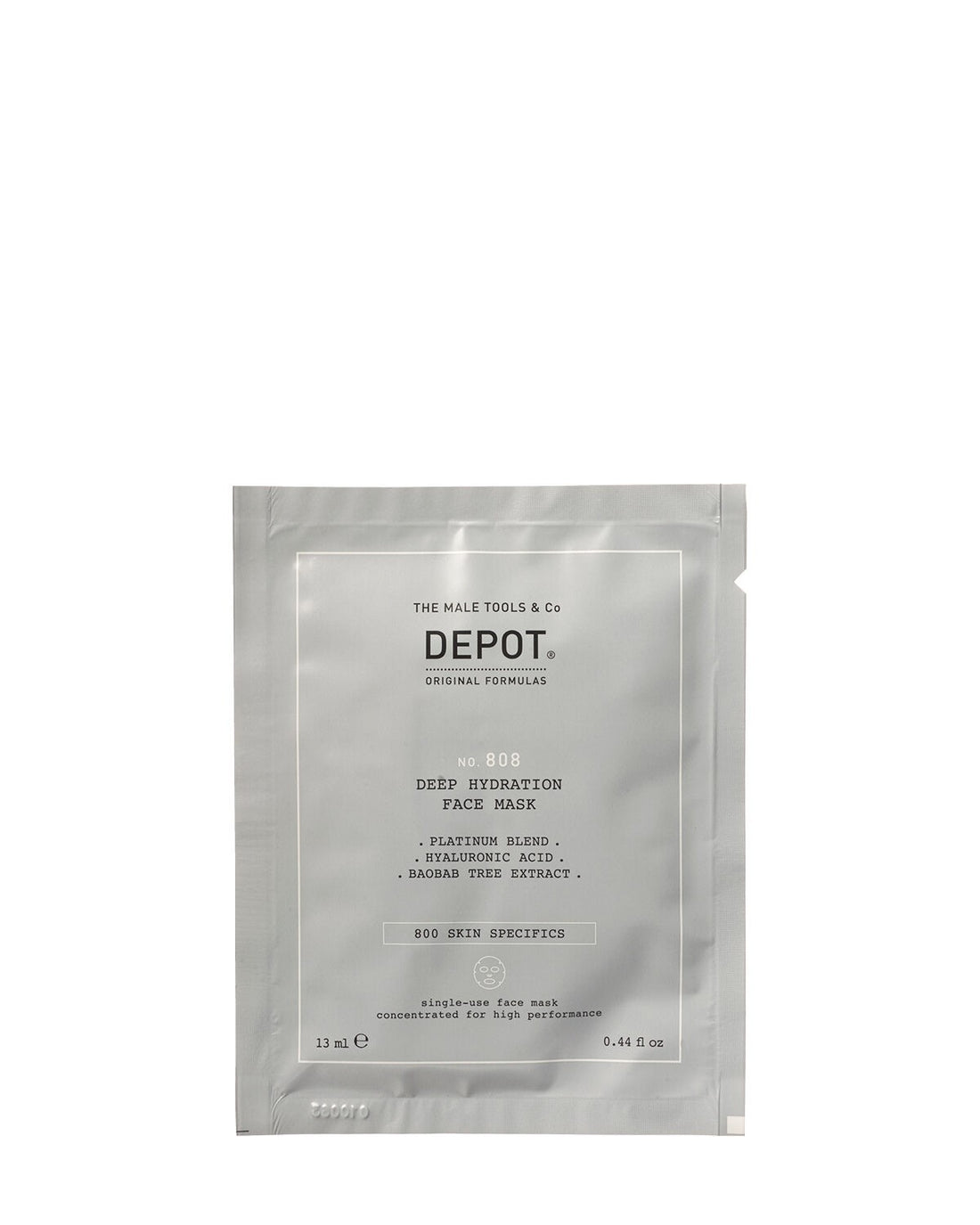 Σειρά Depot 800 Skin Specifics No. 808 Hyaluronic Acid Maschera Βαθιά ενυδατικό/καταπραϋντικό και αναζωογονητικό ιστό για το πρόσωπο Ημέρα 12 τεμάχια 13 ml