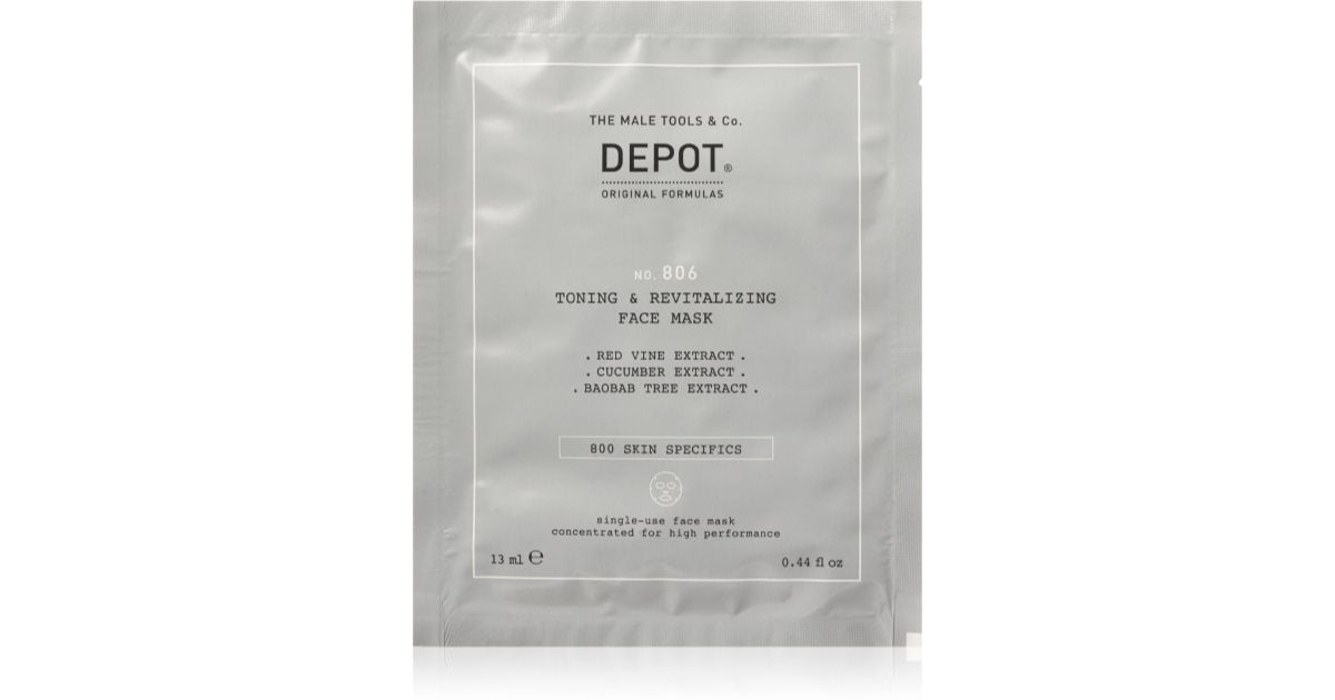 Depot č. 806 Tonizující &amp; Revitalizační pleťová maska 13 ml