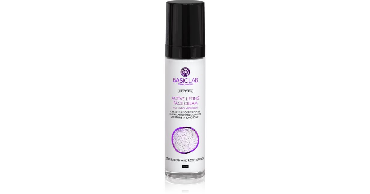 BasicLab Dermocosmetics Copperis: Crema Lifting Attiva per la Notte 50 ml