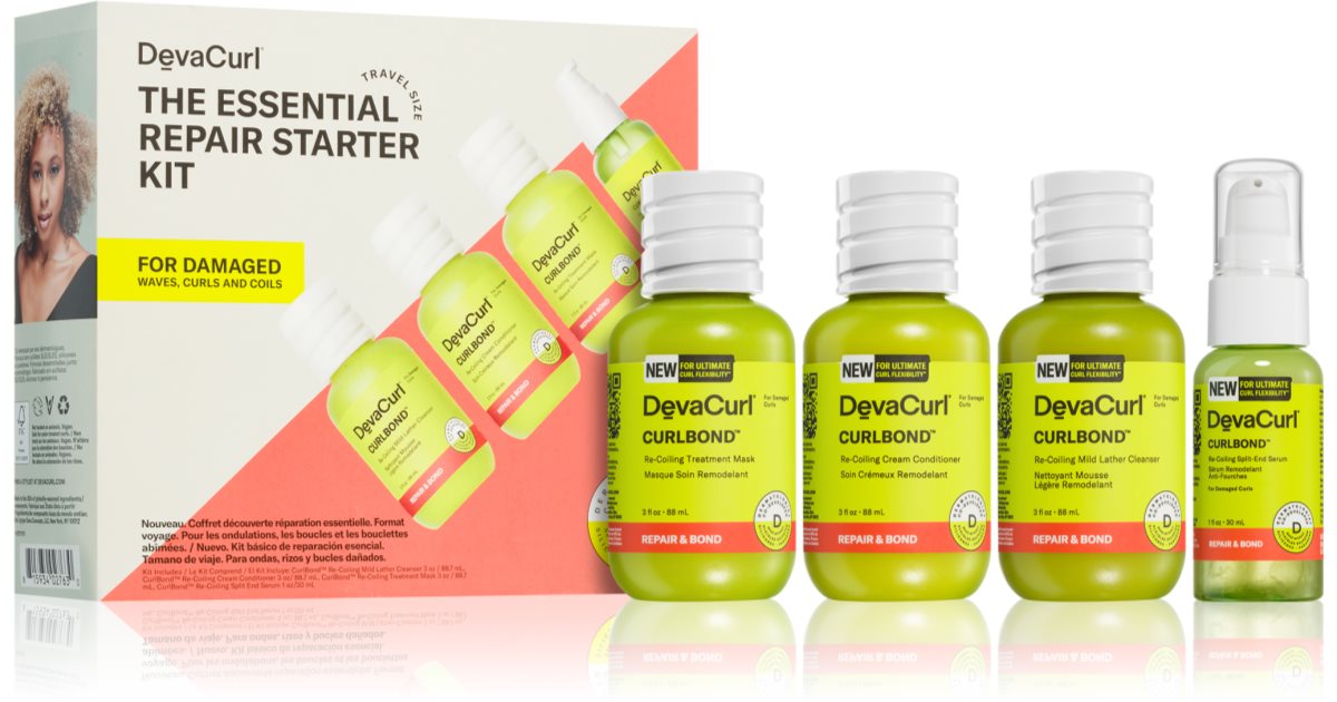 DevaCurl Le kit de voyage Essential Repair Starter (pour cheveux abîmés)