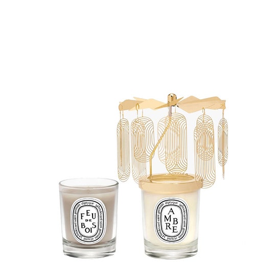 Diptyque-set met carrousel en 2 kaarsen