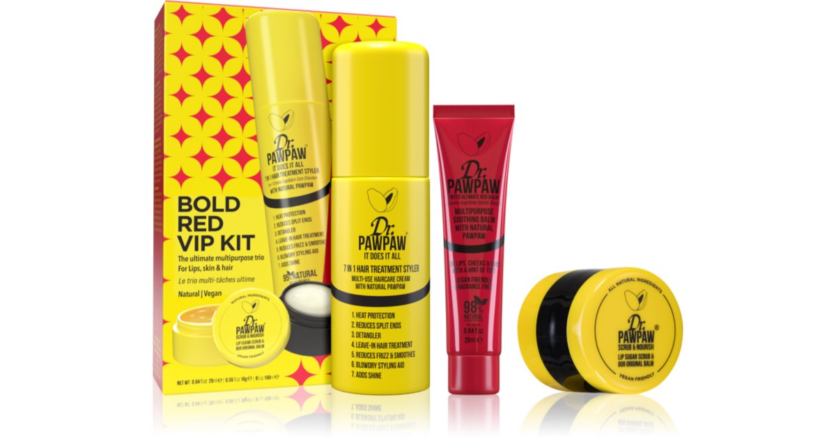 Dr. Pawpaw Bold Red VIP Kit caja regalo 3uds