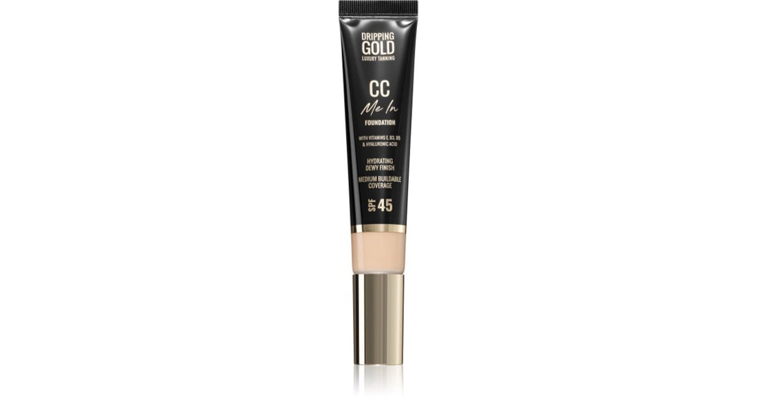 Dripping Gold CC Me In light foundation SPF 45 farge 03 Light 32 ml