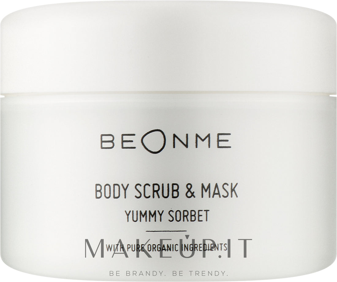 Scrub+maschera corpo BeOnMe Body Scrub &amp; Mask Yummy Sorbet 250 ml