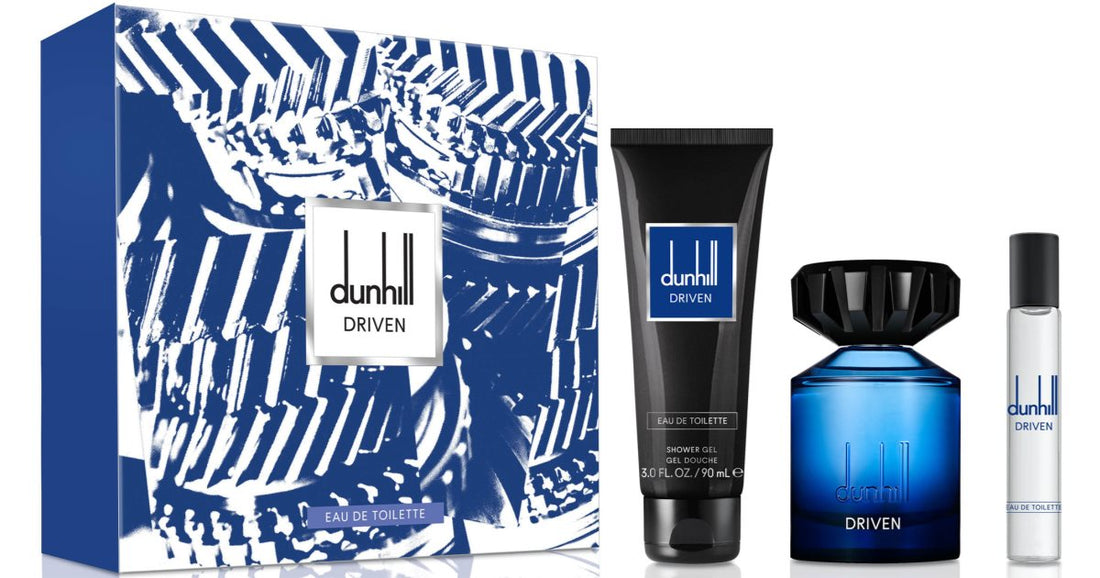 Dunhill Driven Blue Eau de Toilette til mænd 100 ml + Eau de Toilette 15 ml + shower gel 90 ml