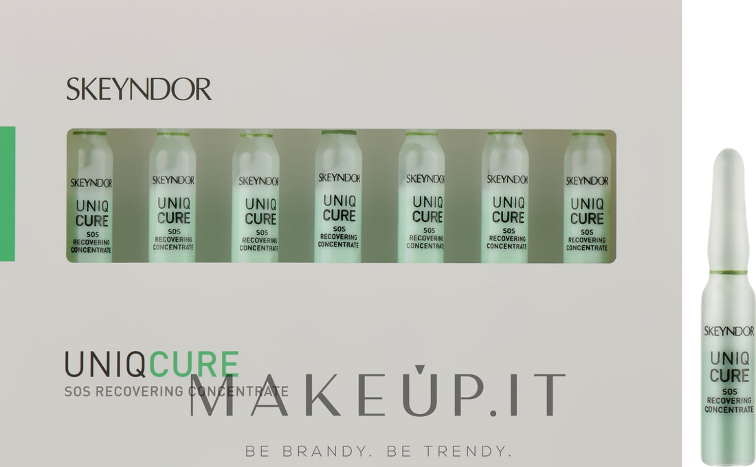 Concentrato lenitivo SOS Active per irritazioni e arrossamenti n. 7 Skeyndor Uniqcure Sos Recovering Concentrate 7 x 2 ml
