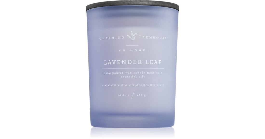 DW Home Charming Farmhouse Lavender Leaf candela profumata 414 g