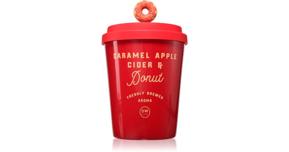 DW Home Cup Of Joe Caramel Apple Cider &amp; Donut scented candle 907 g