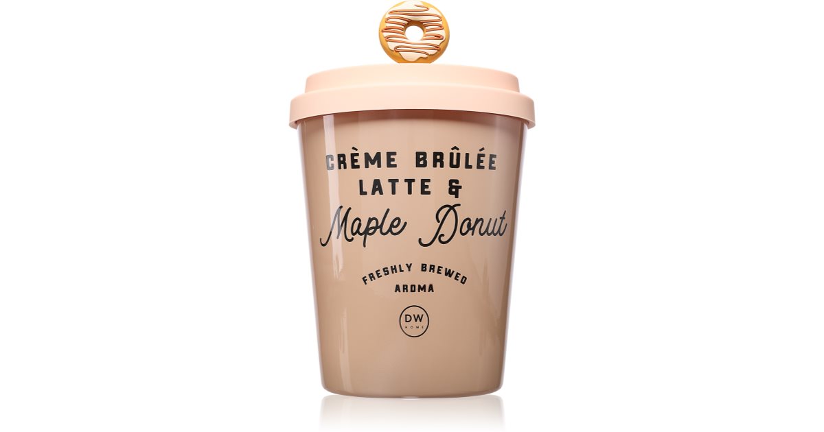 DW Home Coupe de Joe Creme Brulee Latte &amp; Maple Donut Candela parfumée 907 G