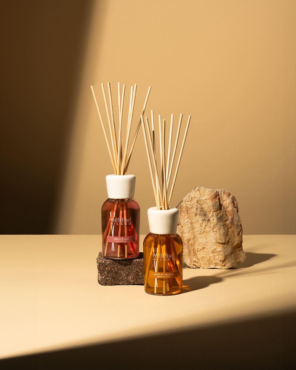 Millefiori Ambra &amp; Rosa diffusore di aromi 250 ml