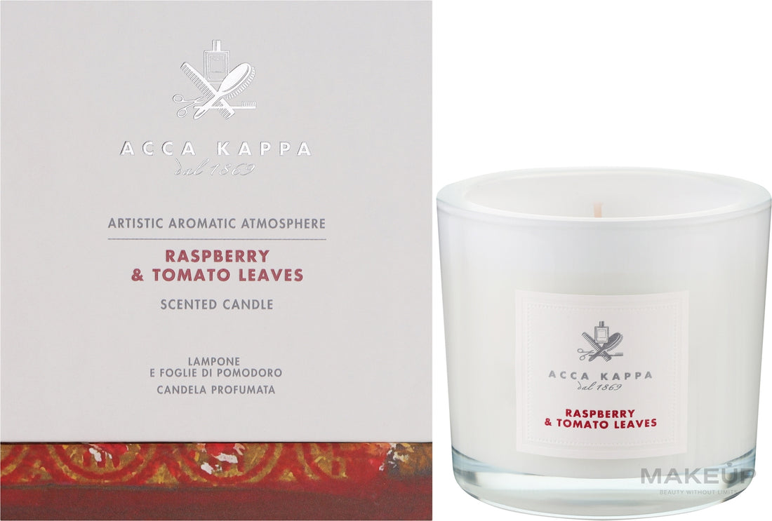 Candela profumata "Raspberry &amp; Tomato Candle" Acca Kappa Scented Candle 180 g