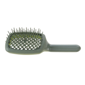 Janeke Curvy M Spazzola ventilata Verde Mela — Spazzola capelli