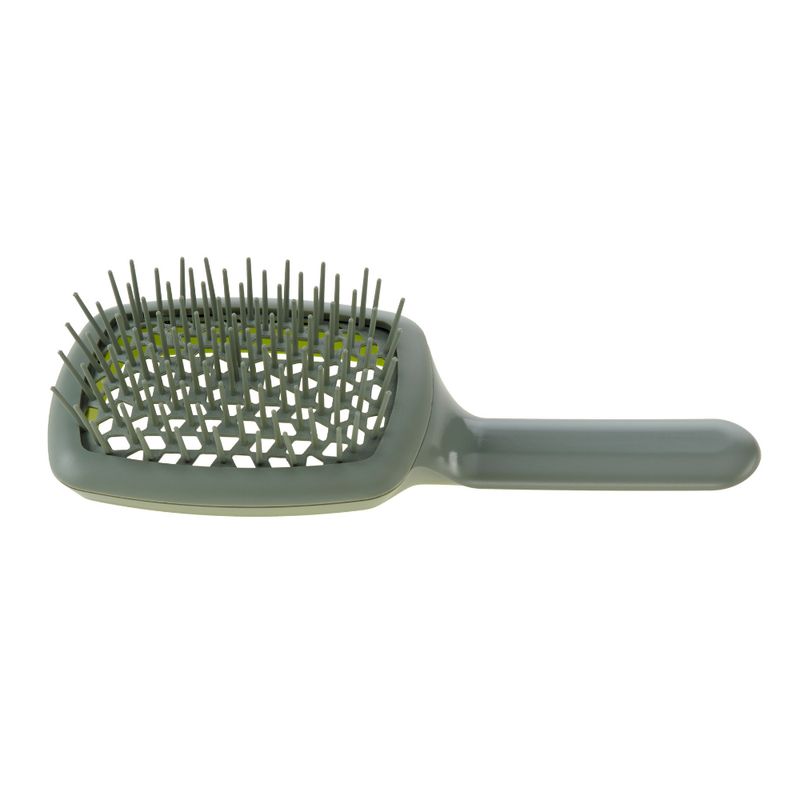 Janeke Curvy M Spazzola ventilata Verde Mela — Spazzola capelli
