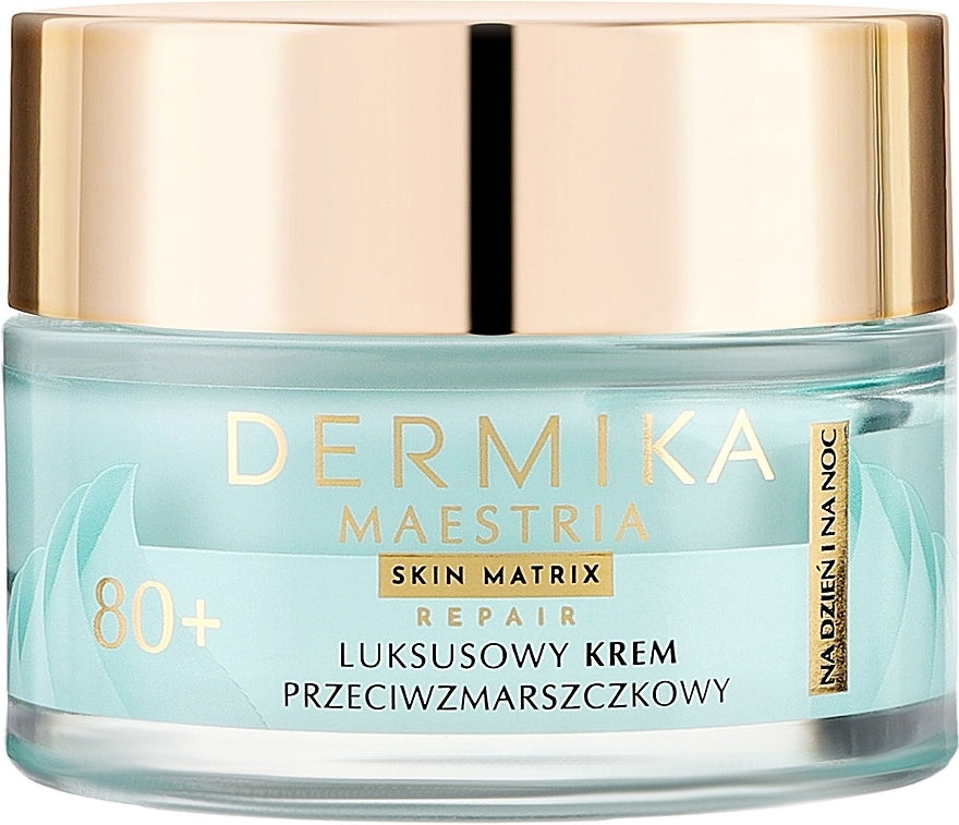 Crema antirughe 80+ da giorno e notte, per pelli mature e sensibili Dermika Maestria Skin Matrix 50 ml