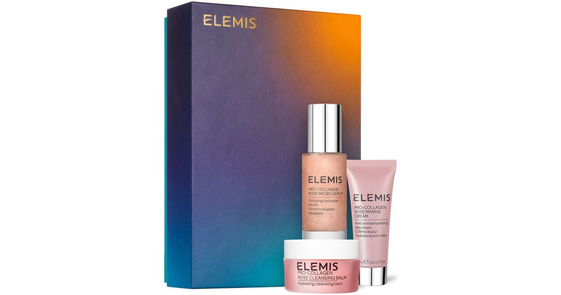 Elemis Pacote de presente Pro-Collagen Soothing Rose Trio (para hidratar e firmar a pele)