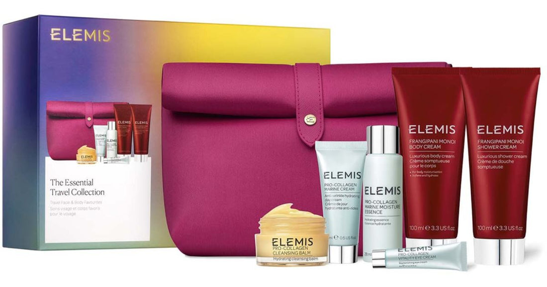 Elemis קופסת המתנה של Essential Travel Collection (לגוף ולפנים)