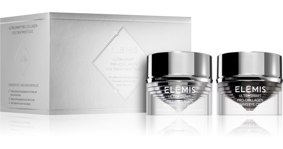 Elemis ثنائي معالجة العين بالكولاجين فائق الذكاء 2 × 10 مل