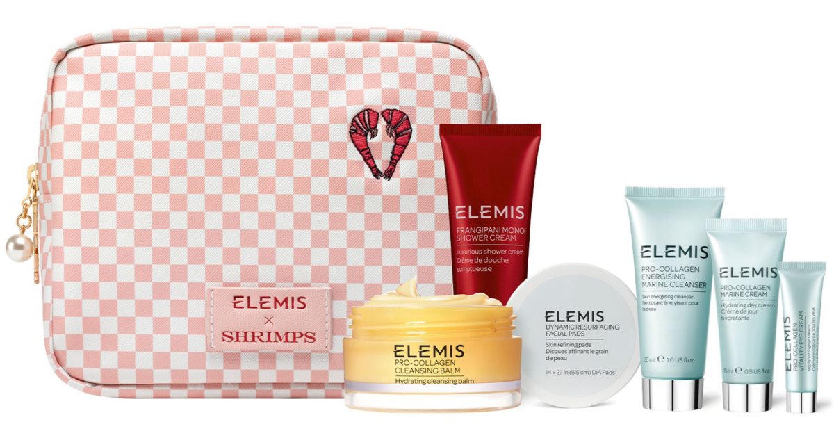 Elemis x Shrimps Travel Icons Geschenkpaket (für perfekte Haut)