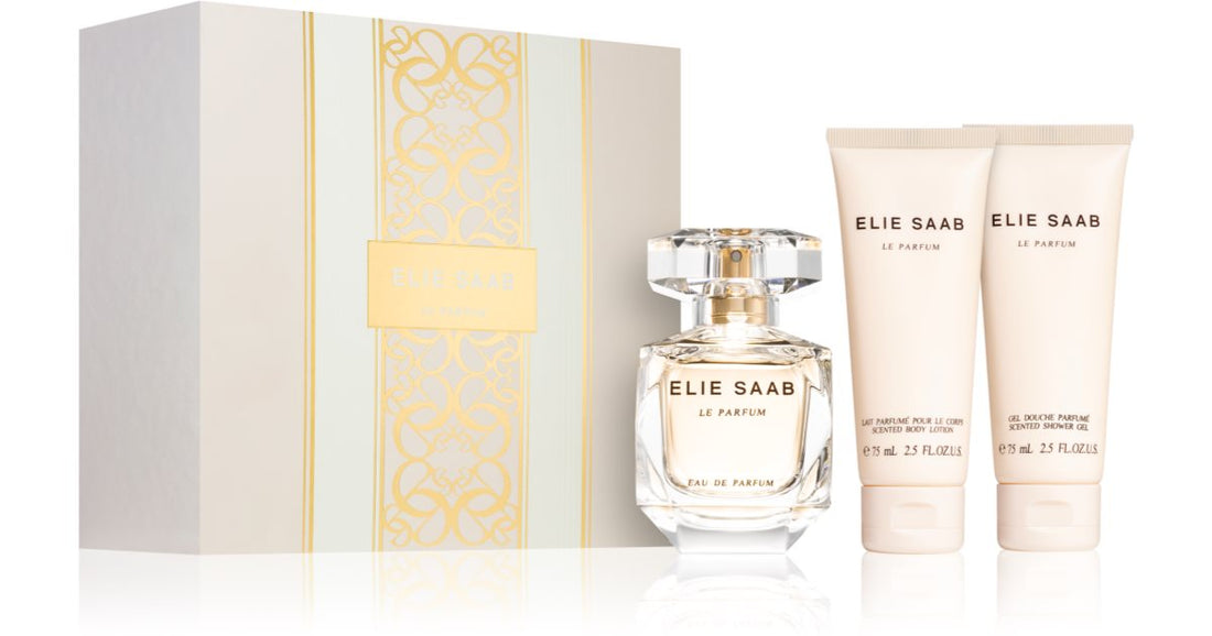 Elie Saab סט מתנה לנשים Le Parfum Eau de Parfum לנשים 90 מ&quot;ל + חלב גוף 75 מ&quot;ל + ג&