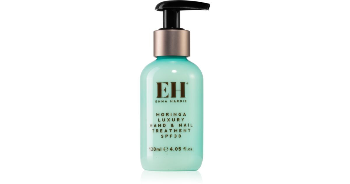 Emma Hardie Amazing Body Moringa Hand &amp; Nail Treatment Crema rejuvenecedora y protectora para manos, uñas y cutículas SPF 30 120 ml